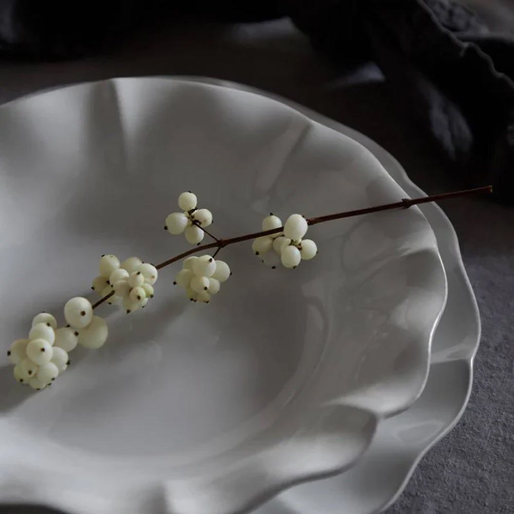 Set 6 Bowl Sopa/Pasta ROSA 23 cm Blanco