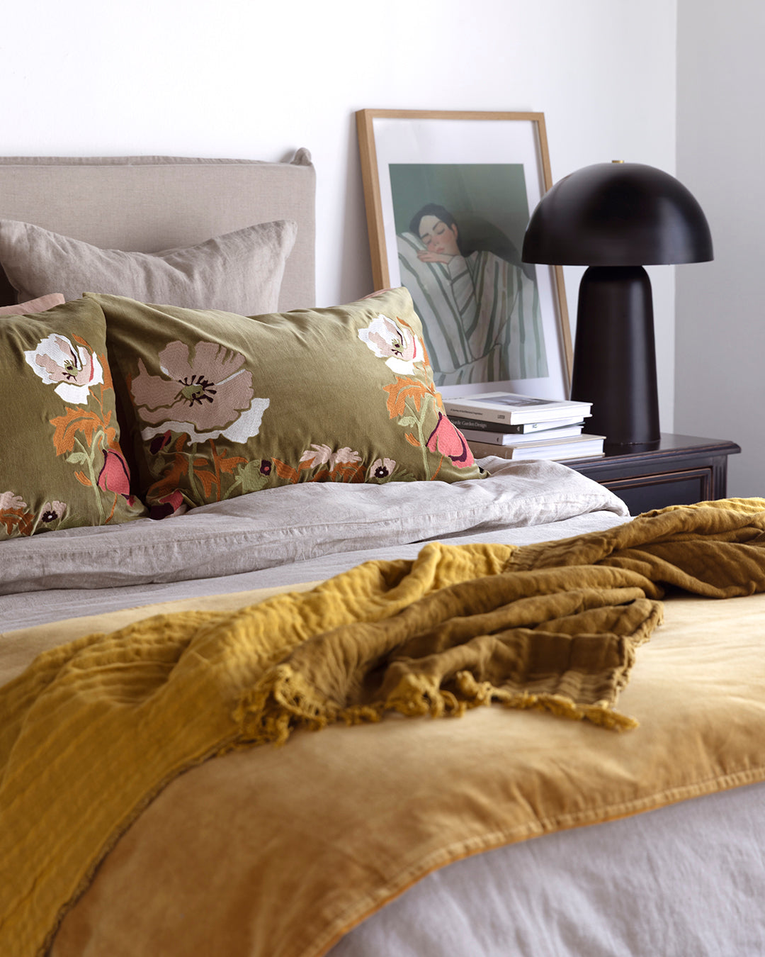 Funda Piecera Velvet Manhattan Chamois 85x200 cm