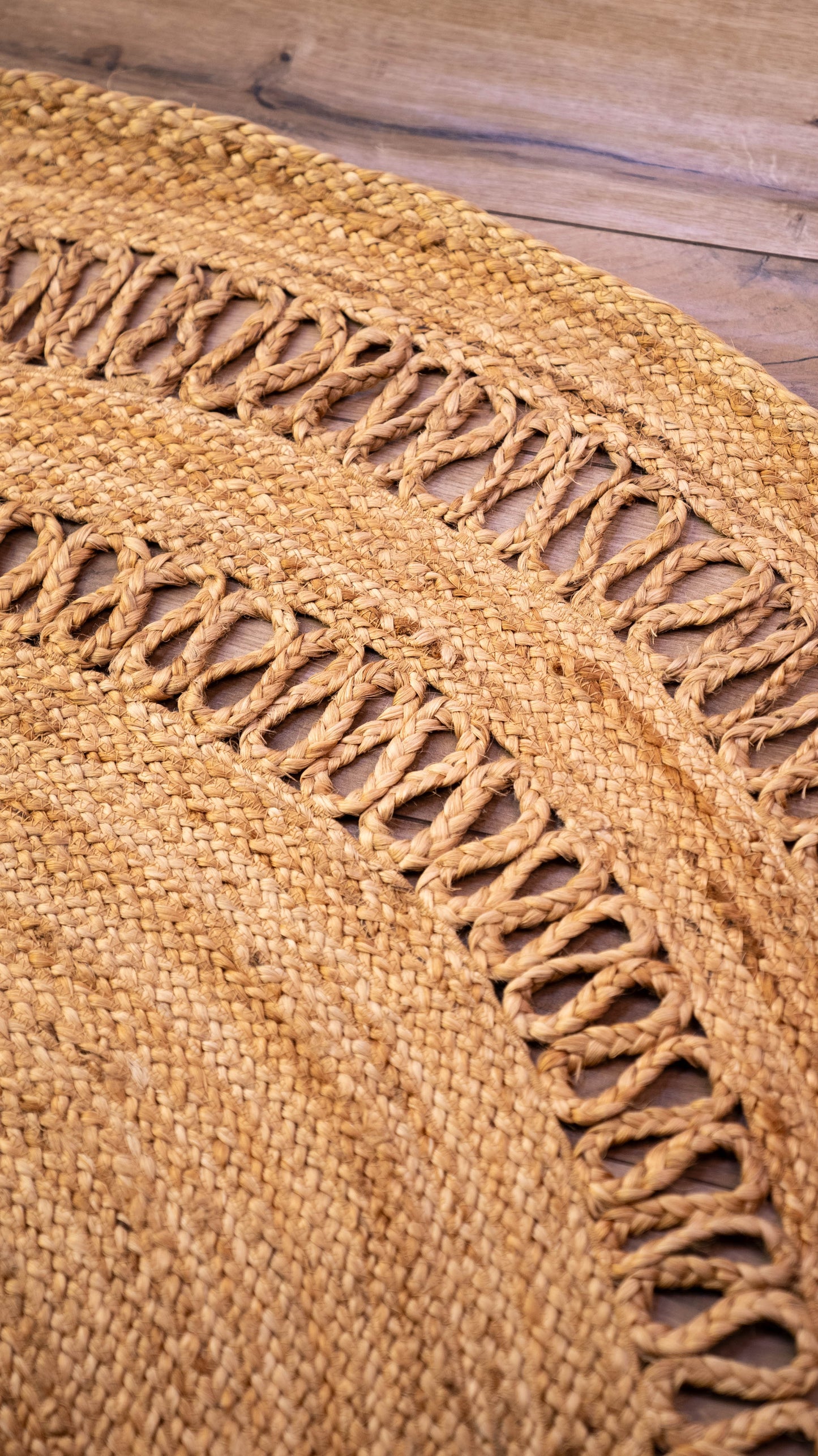 Alfombra Georgia Natural Redonda 1,5m