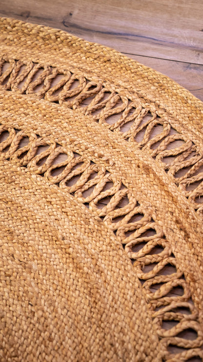 Alfombra Georgia Natural Redonda 1,5m