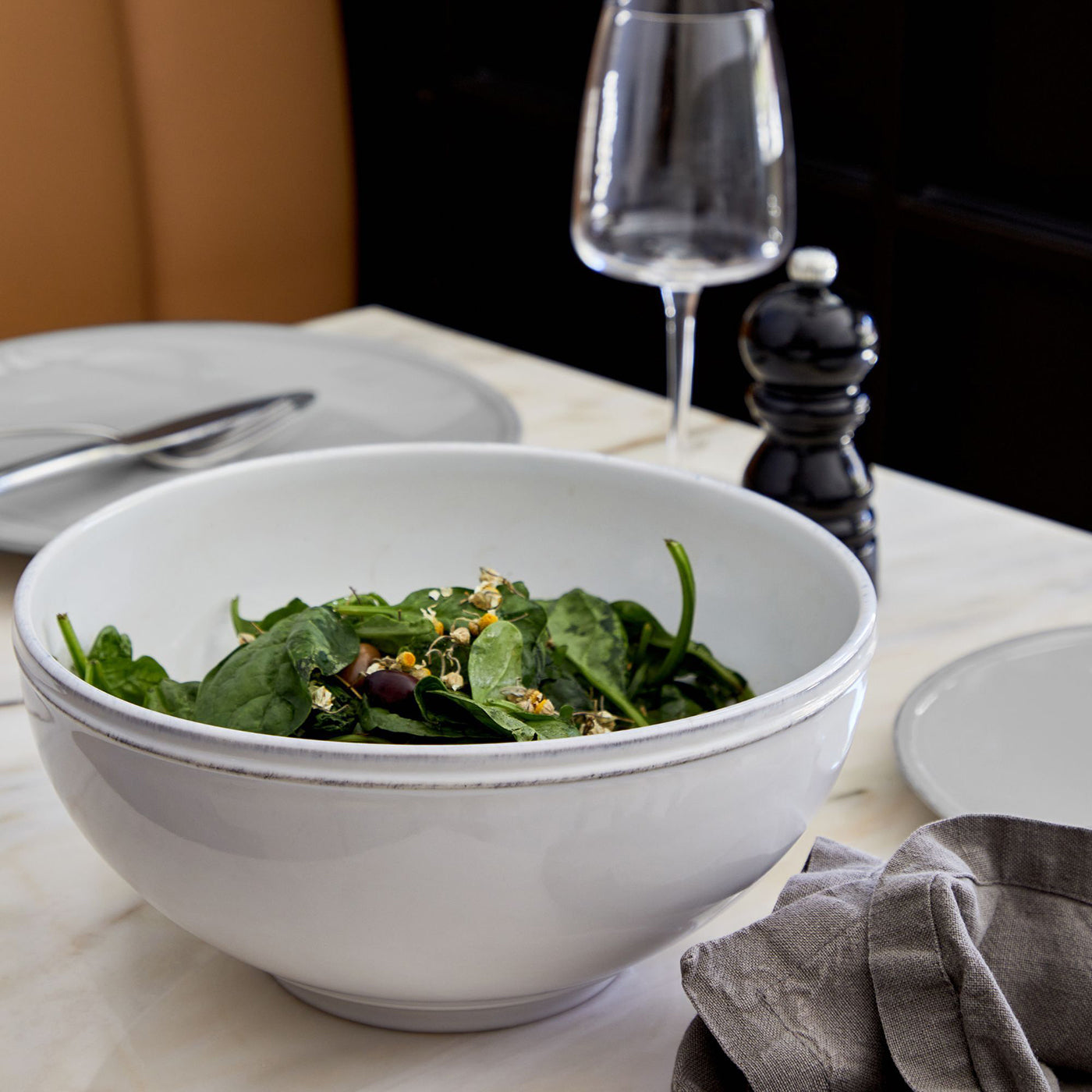 Bowl de Servir Friso 21 cm Blanco