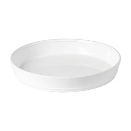 Plato Pie Friso 30 cm Blanco