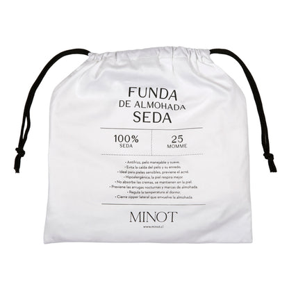 Funda almohada de Seda Mulberry Blanca