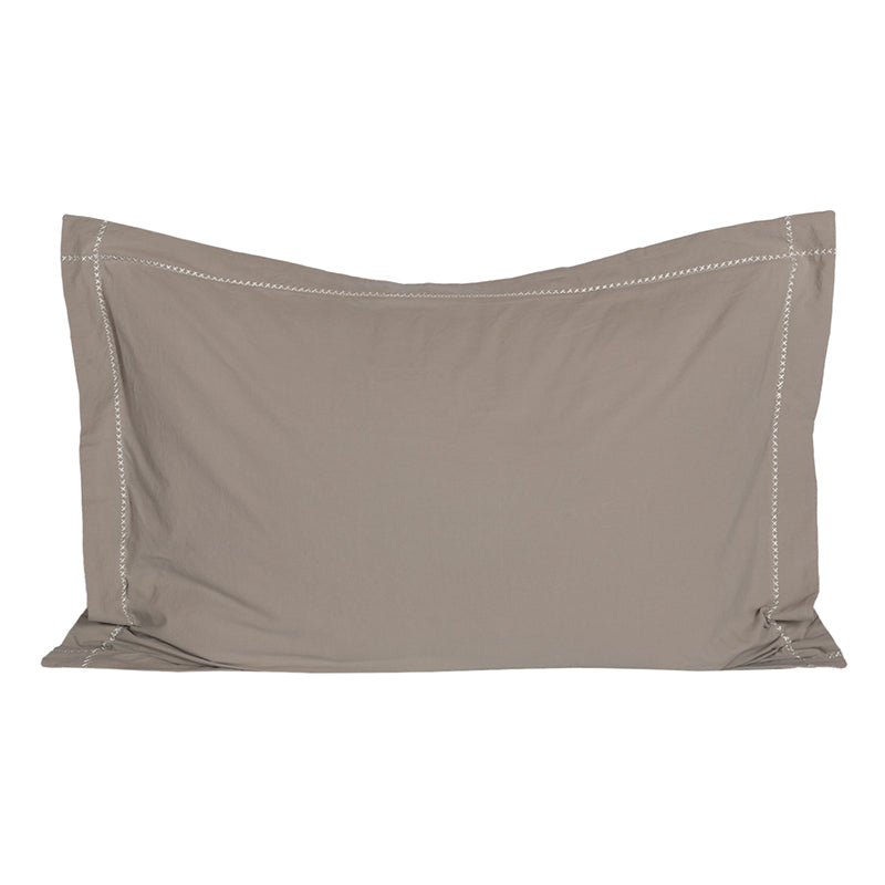 Funda Almohada Percal Tanger Grey