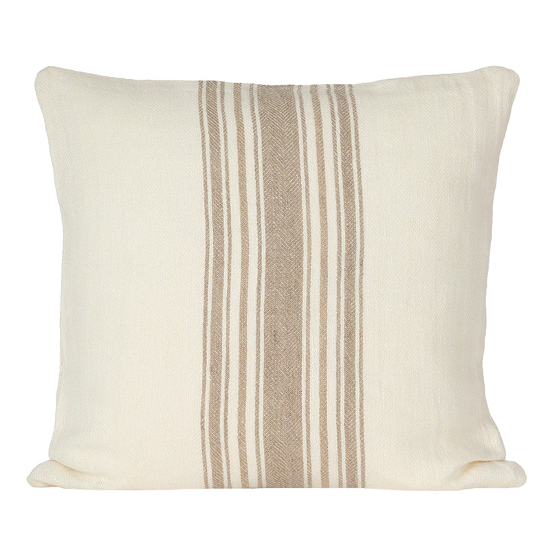 Funda Cojín Lino Amiens Marfil/Natural 65x65 cm