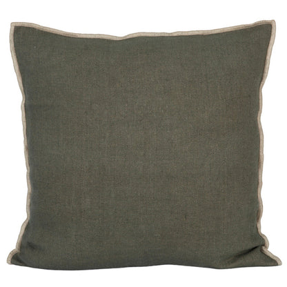 Funda Cojín Lino Chennai Kaki 45x45 cm