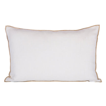 Funda Cojín Lino Chennai Blanc 40x60 cm