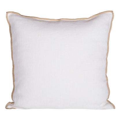 Funda Cojín Lino Chennai Blanc 45x45 cm