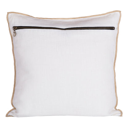 Funda Cojín Lino Chennai Blanc 45x45 cm