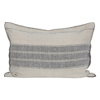 Funda Cojín Córcega Natural/ Negro 50x70 cm