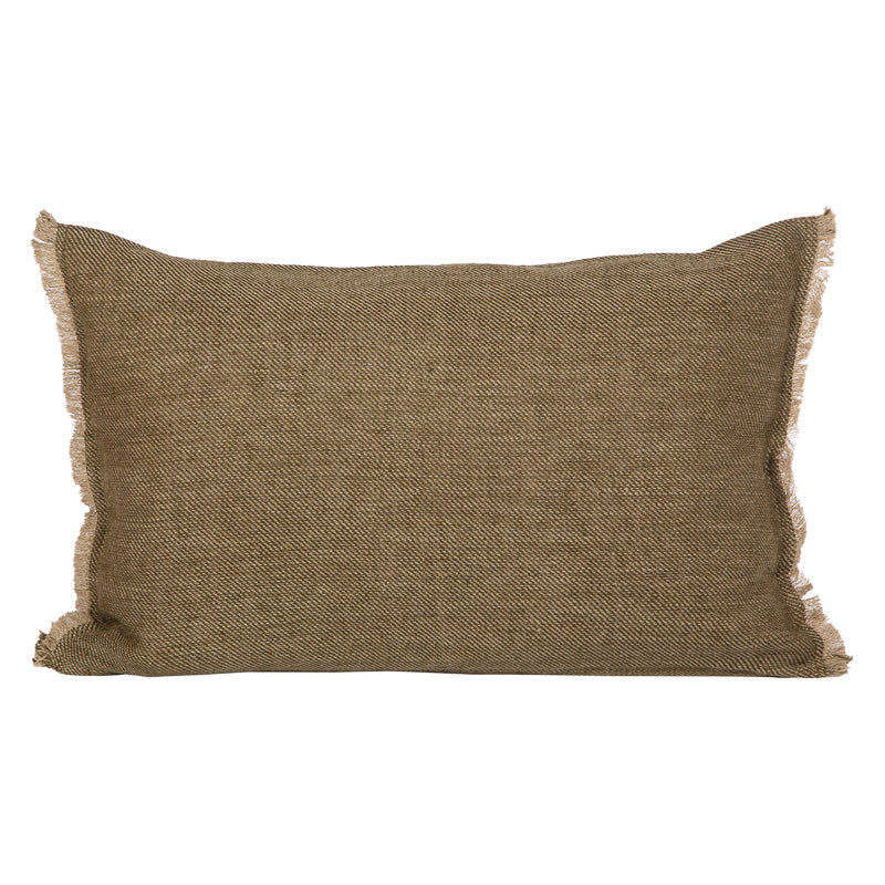 Funda Cojín Lino Cuba Olive 40x60 cm