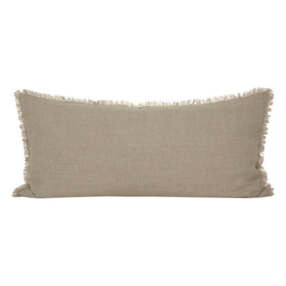 Funda Cojín Lino Dijon Natural/Marfil 55x110 cm