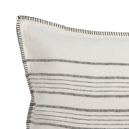 Funda Cojín Grenoble Marfil/Negro 55x110 cm