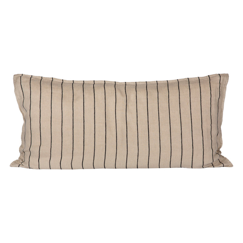 Funda Cojín Le Mans Natural/Negro 55x110 cm