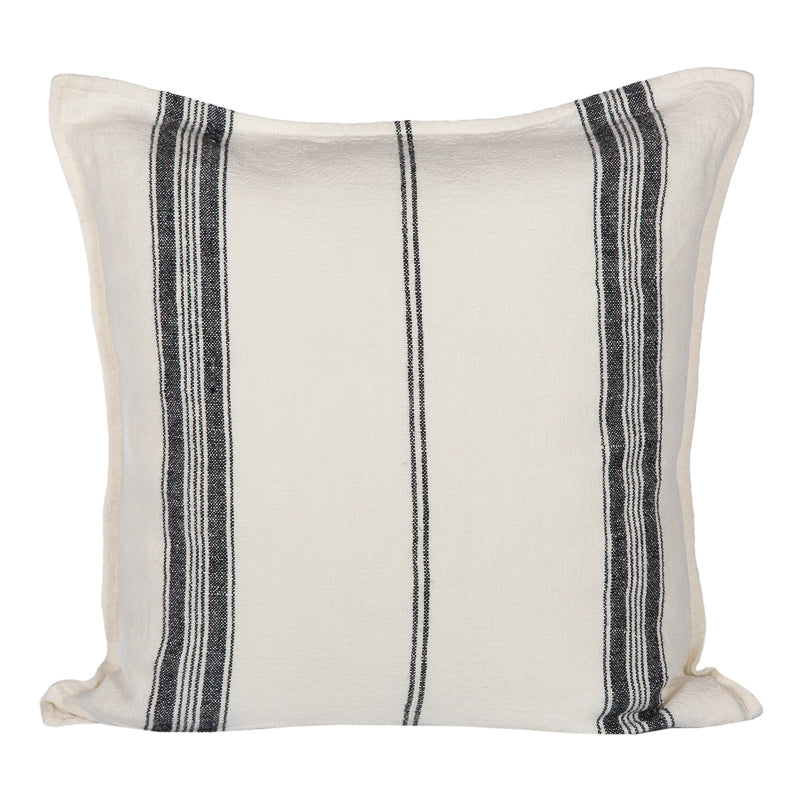 Funda Cojín Metz Marfil/Negro 45x45 cm