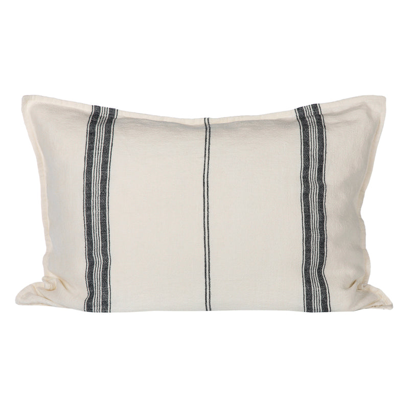 Funda Cojín Metz Marfil/Negro 50x70 cm