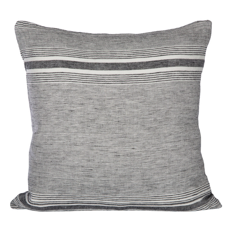 Funda Cojín Nantes Marfil/Negro 45x45 cm
