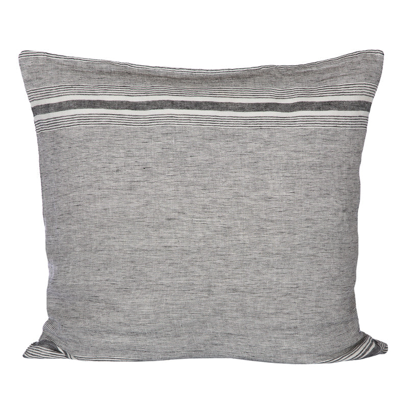 Funda Cojín Nantes Marfil/Negro 65x65 cm