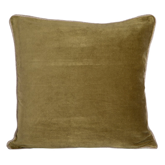 Funda Cojín Velvet New Delhi Olive 45x45 cm