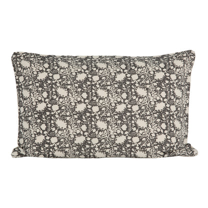 Funda Cojín Lino Nimes Marfil/Negro 40x60 cm