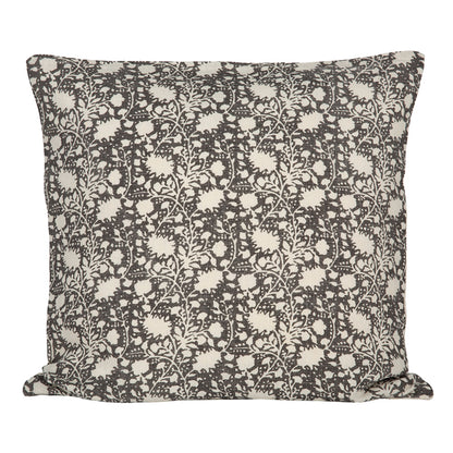Funda Cojín Lino Nimes Marfil/Negro 65x65 cm