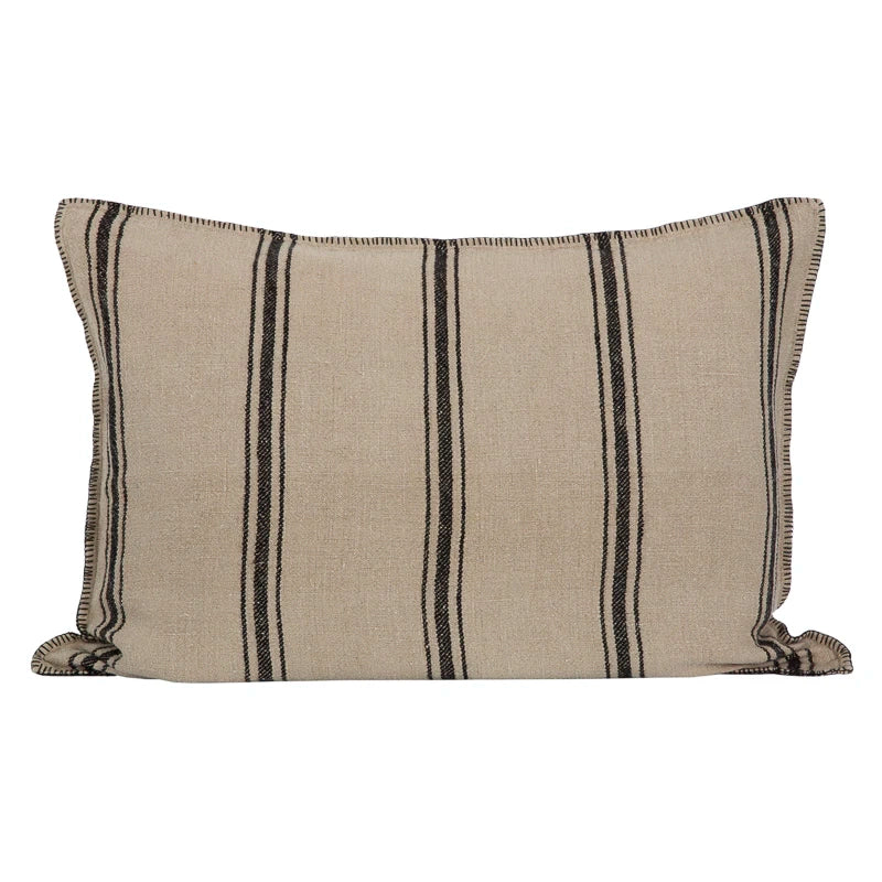 Funda Cojín Niza Natural/Negro 50x70 cm