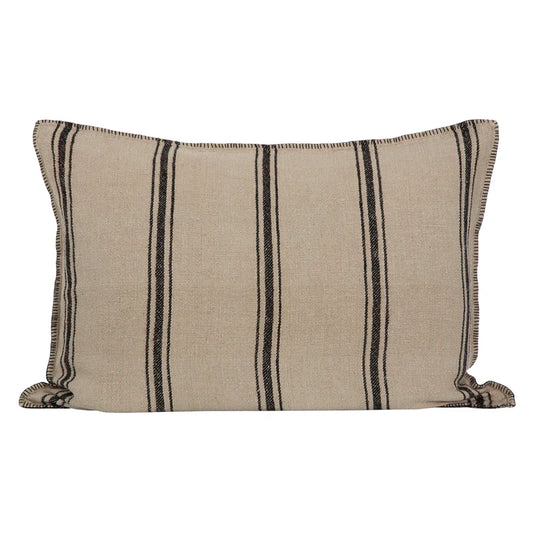 Funda Cojín Niza Natural/Negro 50x70 cm