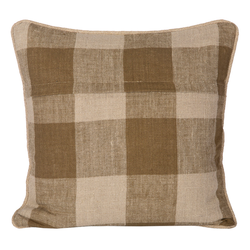 Funda Cojín Lino Palma Gold 45x45 cm