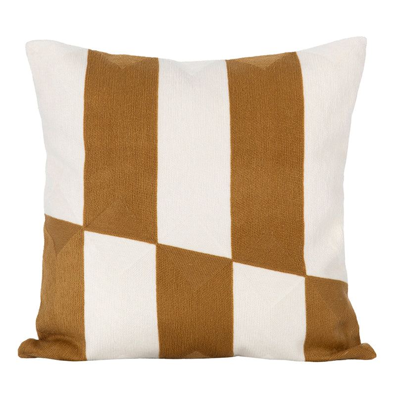 Funda Cojin Algodón Bordado Sidney Gold 45x45 cm