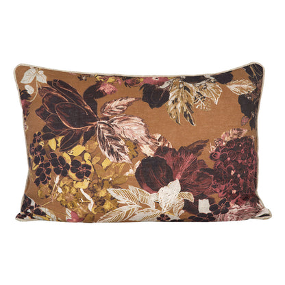 Funda Cojin Lino Estampado Sienne Gold 50x70 cm