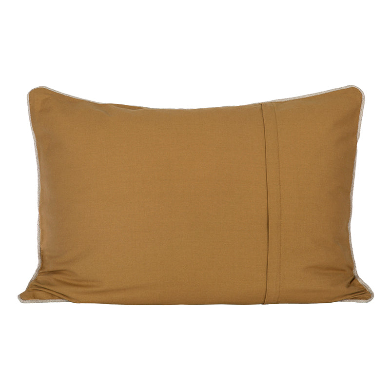 Funda Cojin Lino Estampado Sienne Gold 50x70 cm