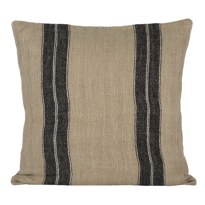 Funda Cojín Lino Sarthe Natural/Blue/Marfil 65x65 cm