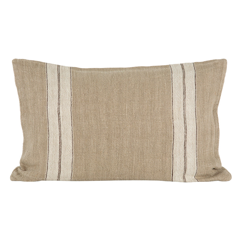 Funda Cojín Lino Sarthe Natural/Marfil 40x60 cm