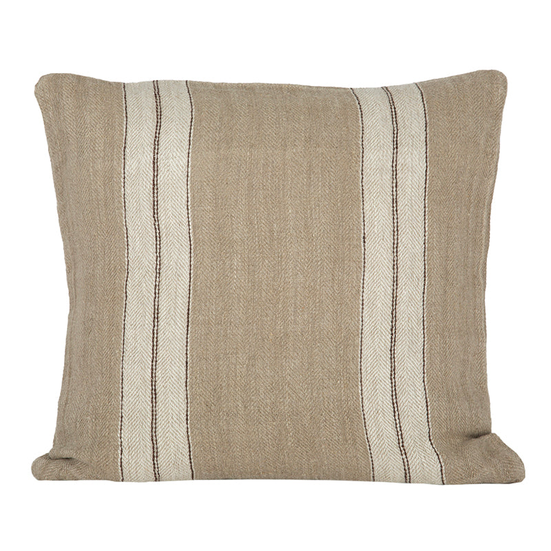 Funda Cojín Lino Sarthe Natural/Marfil 65x65 cm