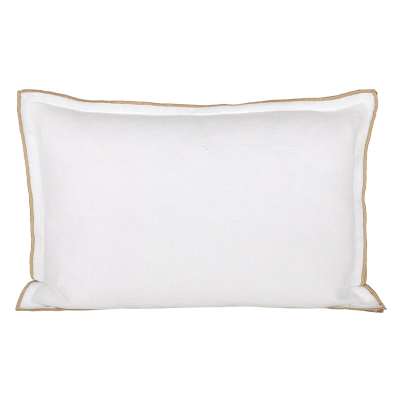 Funda Cojín Lino Seoni Blanc 40x60 cm
