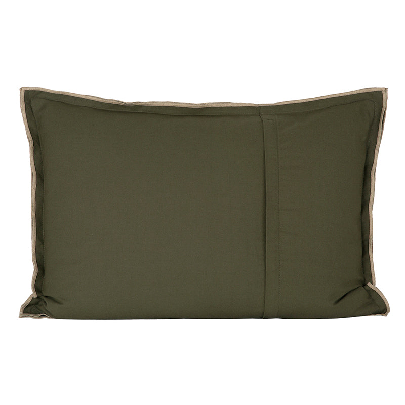 Funda Cojín Lino Seoni Kaki 50x70 cm