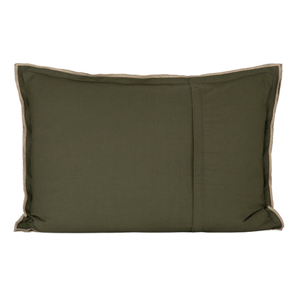 Funda Cojín Lino Seoni Kaki 50x70 cm