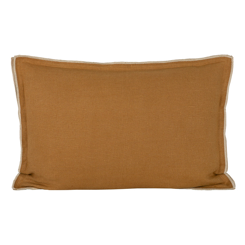 Funda Cojín Lino Seoni Tabac 40x60 cm