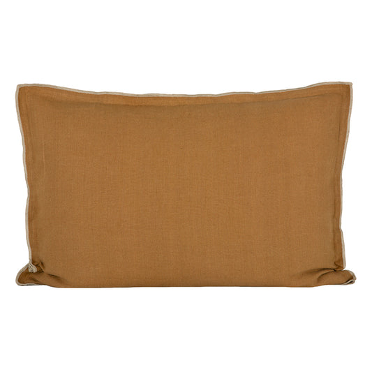 Funda Cojín Lino Seoni Tabac 50x70 cm