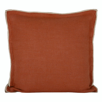 Funda Cojín Lino Seoni Terre Brulee 45x45 cm