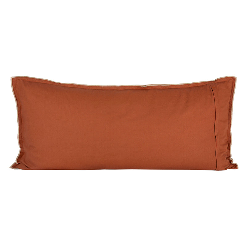 Funda Cojín Lino Seoni Terre Brulee 55x110 cm