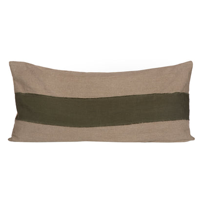 Funda Cojín Lino Bodrum Kaki 55x110 cm