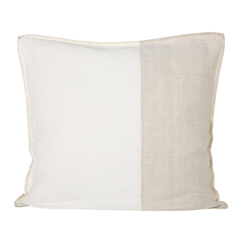 Funda Cojín Lino Aube Marfil/Natural 65x65 cm