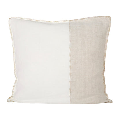 Funda Cojín Lino Aube Marfil/Natural 65x65 cm