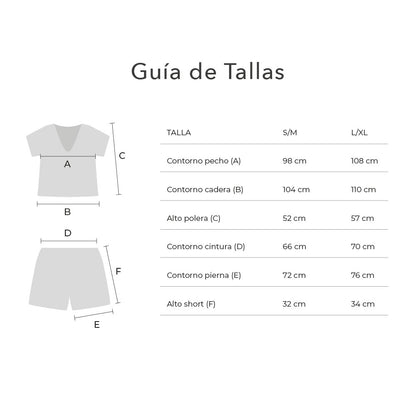 Conjunto Symi Celadon Short / Polera