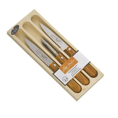 Laguiole Set 3 Utensilios de Madera Olivo Jean Dubost