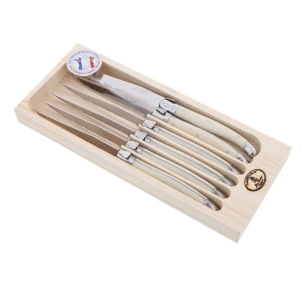Laguiole Set 6 Cuchillos Ivory Jean Dubost
