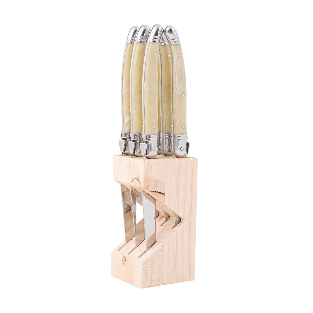 Laguiole Bloque 6 Cuchillos Mármol Jean Dubost