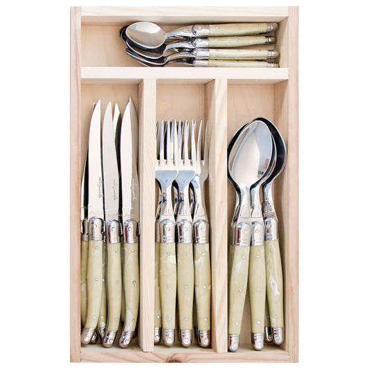 Laguiole Set 24 piezas Jean Dubost tipo Mármol