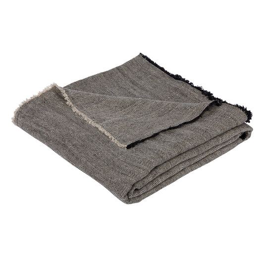 Manta Rennes Natural/Negro